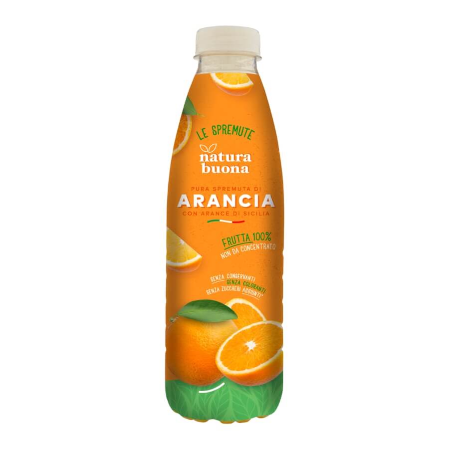 Arancia 75cl - Natura Buona - Spremuta 100% Frutta Nuovo Formato