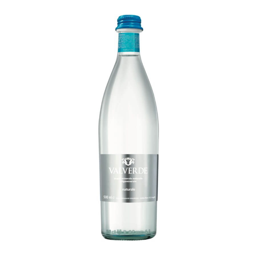 Acqua Valverde 50cl Naturale vetro a rendere - il mezzo litro HORECA